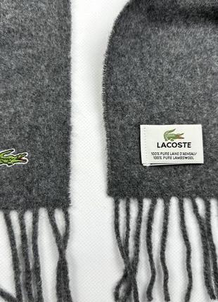 Шерстяной шарф lacoste3 фото