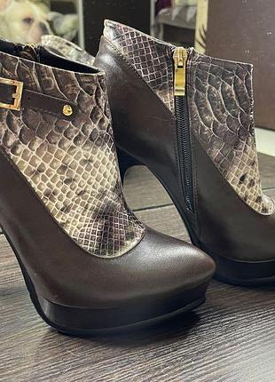 Ботильйони жіночі з актуальним принтом