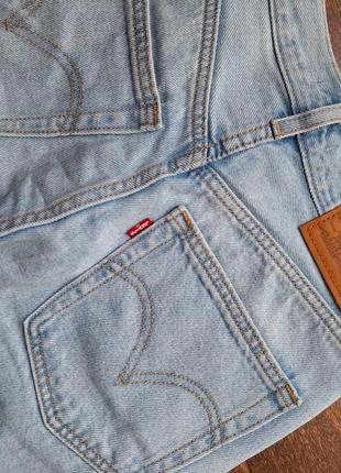 Женские голубые джинсы high loose, размер s. по бирке 25-31.4 фото