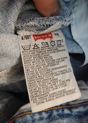 Джинси levi's 6/501  fw w26 l284 фото