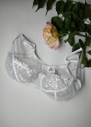 Розкішний білий бюстгальтер milavitsa 127520 з сітки мілавіца