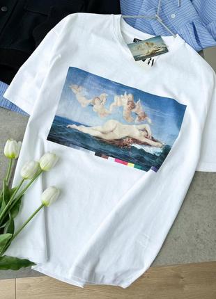 Замечательная оверсайз футболка zara с картиной эпохи ренесанс3 фото