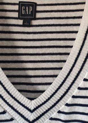 Вільний светр gap (55%льону)3 фото