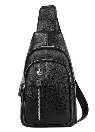 Сумка на одну шлейку чорна tiding bag fl-a25f-5055a