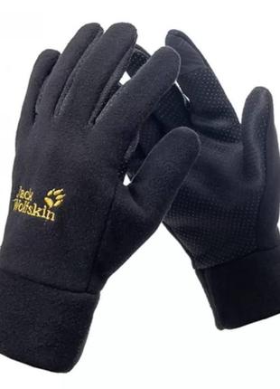Перчатки флисовые fleece glove jack wolfskin
