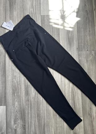 Новые базовые черные брюки для беременных л5 фото