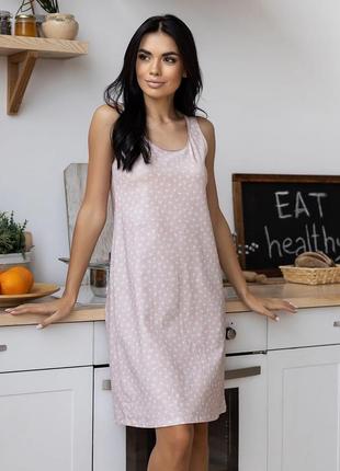 Женская ночная рубашка на широких бретельках "cassandra" (арт.1445)