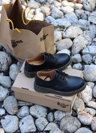 Туфли dr. martens 1461 smooth black туфлі ботинки черевики3 фото