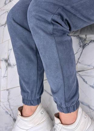 ⚜️новинка ⚜️
собственное производство 
замшевые женские брюки-джоггеры на резинке8 фото