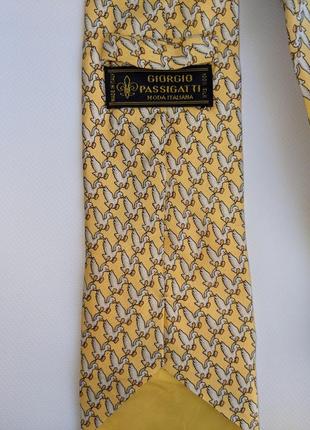 Шелковый галстук с гусями2 фото