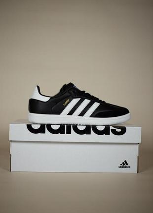 Кросівки adidas samba black white1 фото