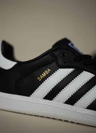 Кросівки adidas samba black white2 фото