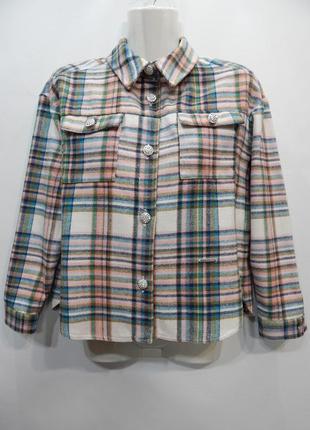 Сорочка-вітровка тепла, фірмова жіноча підр. river island 7-10лет ukr 44-46 136tr (в зазначеному розмірі)