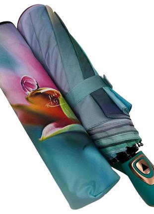 Женский зонт-автомат в подарочной упаковке на 9 спиц с цветочным принтом от frei...