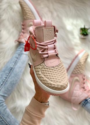 Nike lunar force 1 duckboot 17 pink 🆕 осенние кроссовки найк 🆕 купить наложенный платёж6 фото