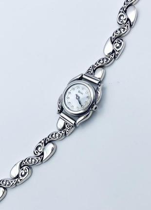 Годинник срібний "годинник 12" 18,5 см 24 г1 фото