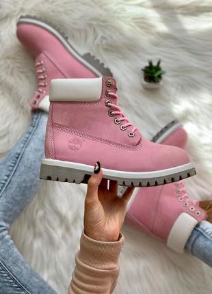 Timberland pink 🆕 шикарные осенние ботинки тимберленд 🆕 купить наложенный платёж4 фото
