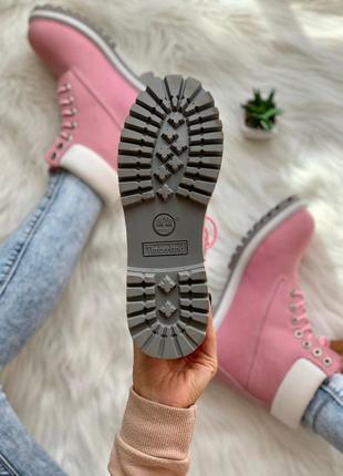 Timberland pink 🆕 шикарные осенние ботинки тимберленд 🆕 купить наложенный платёж6 фото