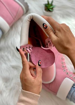 Timberland pink 🆕 шикарные осенние ботинки тимберленд 🆕 купить наложенный платёж5 фото