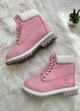 Timberland pink 🆕 шикарные осенние ботинки тимберленд 🆕 купить наложенный платёж7 фото