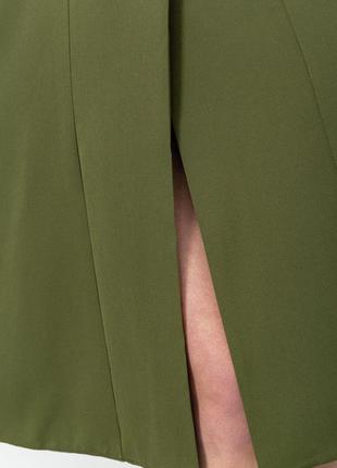 Ошатне плаття, колір темно-оливковий, 214r3055 фото