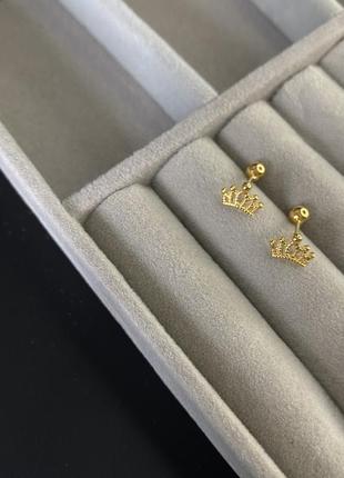 Серьги короны