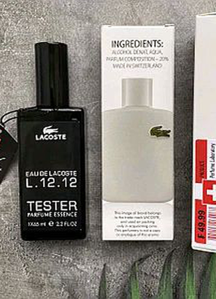 Eau de lacoste lacoste l. 12.12 blanc 65 мл