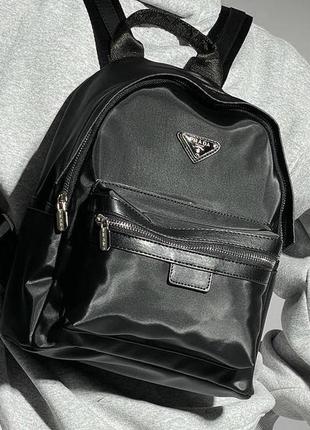 Prada re-nylon small backpack black  ki05060