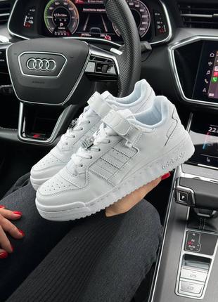 Кроссовки adidas originals forum 84 low new all white3 фото