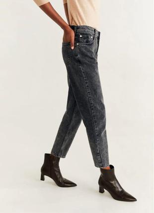 Жіночі сірі джинси mango premium 🥭 mom fit3 фото