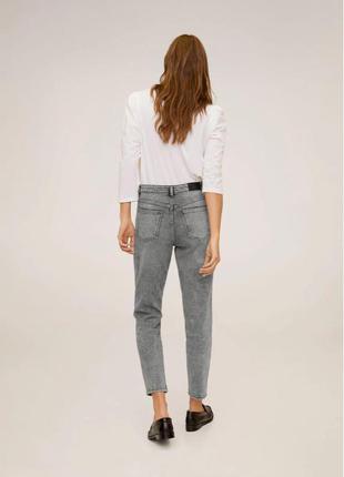 Жіночі сірі джинси mango 🥭 mom slim3 фото