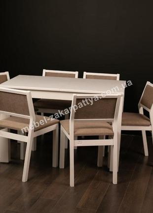 Комплект стіл стільця. стіл кухонний розкладний. стіл стільці н..2 фото