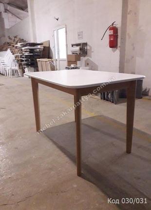 Комплект обідній дерев'яний. стіл кухонний розкладний і стілець..5 фото