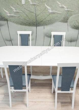 Комплект обідній стіл та стільці. кухонний стіл та стільці. стіл7 фото