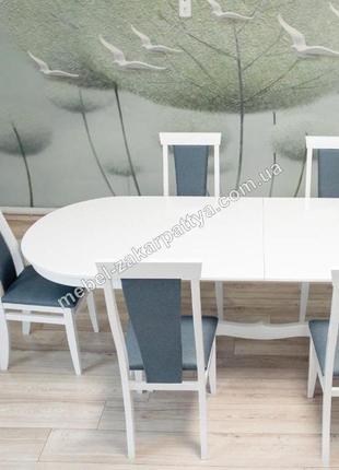 Комплект обідній стіл та стільці. кухонний стіл та стільці. стіл8 фото