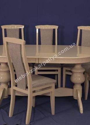 Комплект обідній. кухонний стіл та стільці. стіл і стільці на...3 фото