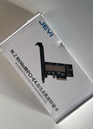 Адаптер jeyi m.2 nvme на pcie x1, картка розширення 16 gbps