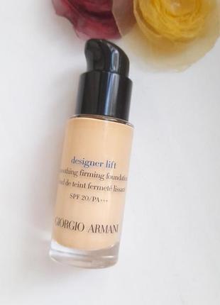 Тональний флюїд armani designer lift spf 202 фото