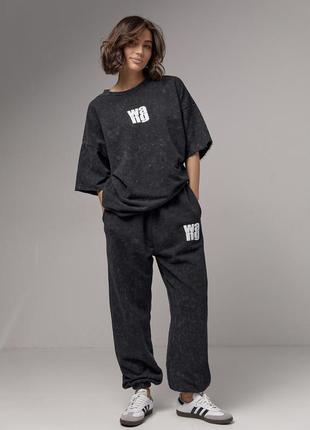 Женские спортивный костюм в технике тай дай wang