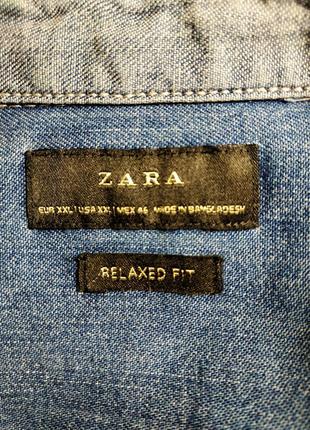 Сорочка джинсова чоловіча zara7 фото