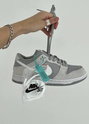 Кроссовки nike sb dunk grey