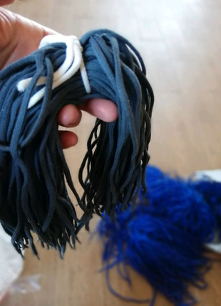 Шнурки. сині сірі
