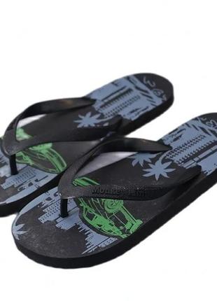 Мужские вьетнамки с летним принтом