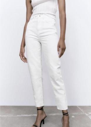 Жіночі джинси/штани/брюки zara mid-waist straight-fit улюбленого іспанського бренду zara.