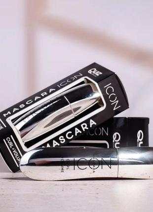 Туш для вій quiz cosmetics icon mascara "підкручування і об'єм" 9 г