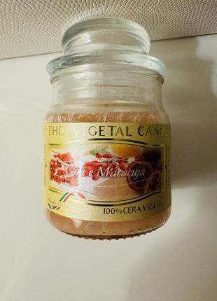 Ароматическая свеча thd vegetal goji e maracuja, 100 г