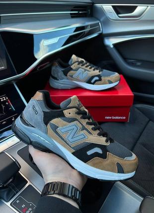 Мужские кроссовки new balance 920 black gray brown