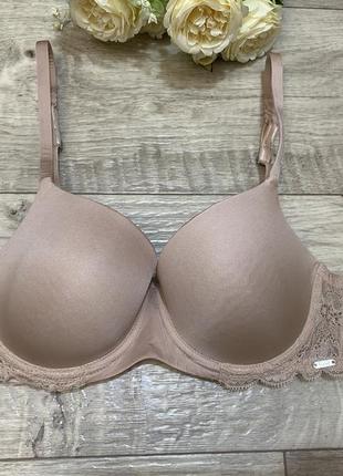 Телесный, бежевый бюстгальтер hunkemoller, р.75b5 фото
