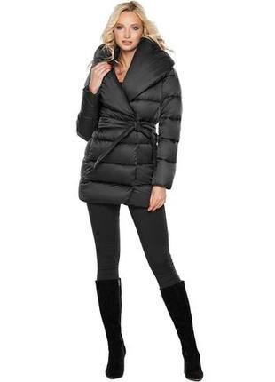 Куртка зимова жіноча чорного кольору модель 31064