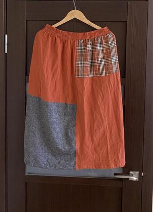 Юбка с карманами